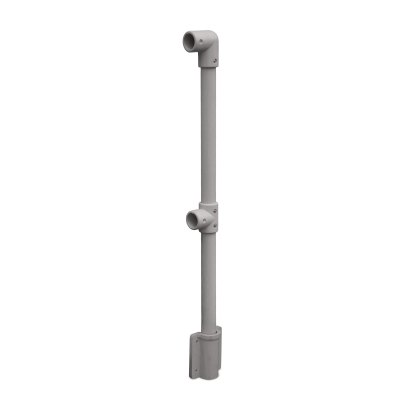 GRP End Post - Side Mount - Grey (RAL 7036) GRP End Post - Side Mount - Grey (RAL 7036)
