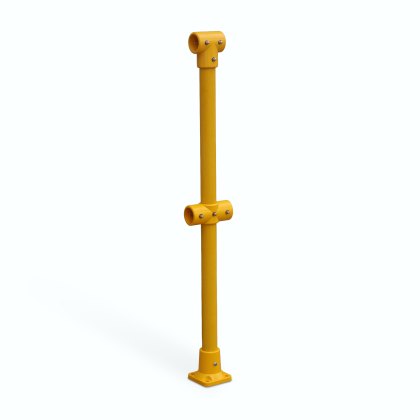 GRP Mid Post - Pedestal Base - Yellow (RAL 1003) GRP Mid Post - Pedestal Base - Yellow (RAL 1003)