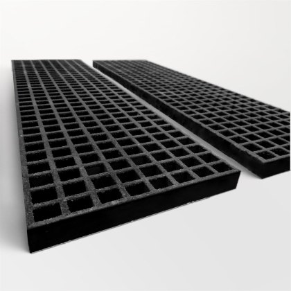 2 x GRP 50mm Heavy Duty Bridging Ladder - Dark Grey RAL 7043