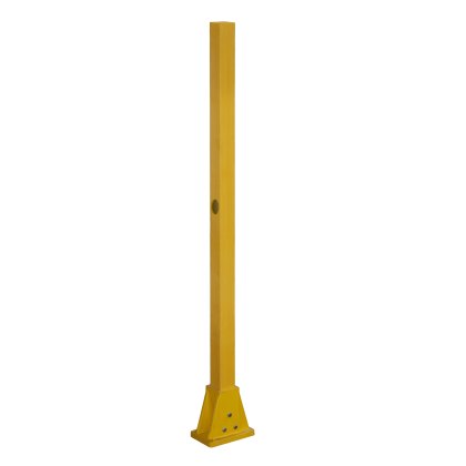 GRP Mid Post - Square Handrail Pedestal Base - Yellow (RAL 1003) GRP Mid Post - Square Handrail Pedestal Base - Yellow (RAL 1003)