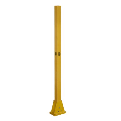 GRP Corner Post - Square Handrail Pedestal Base - Yellow (RAL 1003) GRP Corner Post - Square Handrail Pedestal Base - Yellow (RAL 1003)