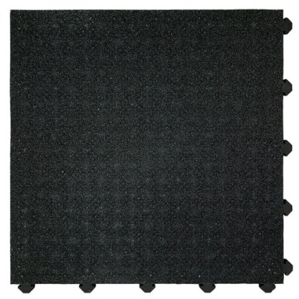 Gritted Diamond Tread, Closed Surface, Interlocking Floor Tile - Black Gritted Diamond Tread, Closed Surface, Interlocking Floor Tile - Black