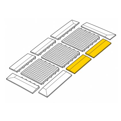 Gritted Ramp Edge, SF Type - Yellow Gritted Ramp Edge, SF Type - Yellow
