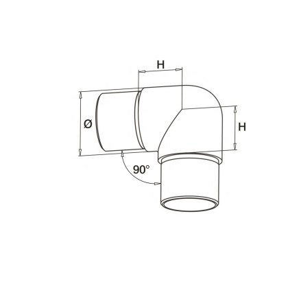 90 Degree Sweeping Elbow - 316/Matt Black PPC 90 Degree Sweeping Elbow - 316/Matt Black PPC