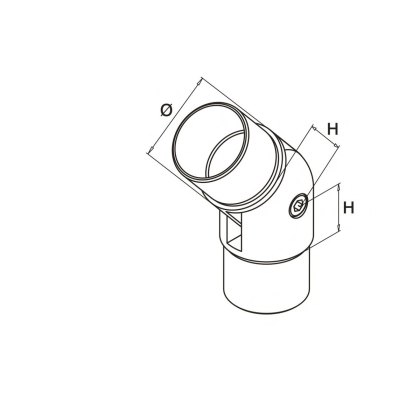 Articulated Elbow 0-90 Degree - 316/Matt Black PPC Articulated Elbow 0-90 Degree - 316/Matt Black PPC