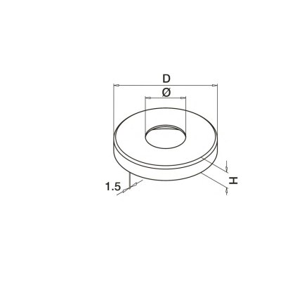 Click On Post Cover 125mm x 18mm - 316/Matt Black PPC Click On Post Cover 125mm x 18mm - 316/Matt Black PPC