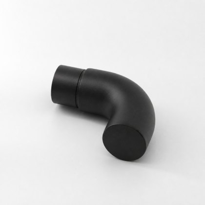 Eazypost 90 Degree Tube End - 316/Matt Black PPC Eazypost 90 Degree Tube End - 316/Matt Black PPC