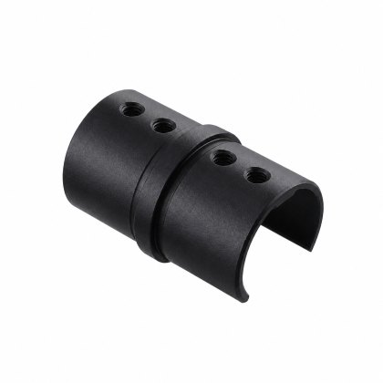 EazySlot Slotted Handrail Connector - 316/Matt Black PPC EazySlot Slotted Handrail Connector - 316/Matt Black PPC