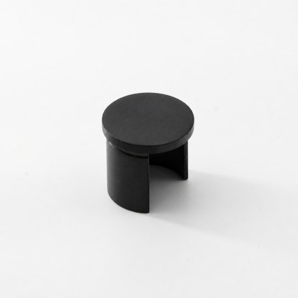 EazySlot Slotted Handrail End Cap - 316/Matt Black PPC EazySlot Slotted Handrail End Cap - 316/Matt Black PPC
