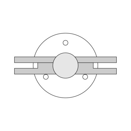 Pre-Assembled Glass Balustrade Round Middle Post with Radiused End Cap - 316/Matt Black PPC Pre-Assembled Glass Balustrade Round Middle Post with Radiused End Cap - 316/Matt Black PPC
