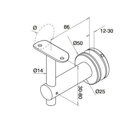 Glass Handrail Brackets