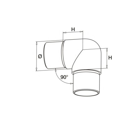 90 Degree Sweeping Elbow