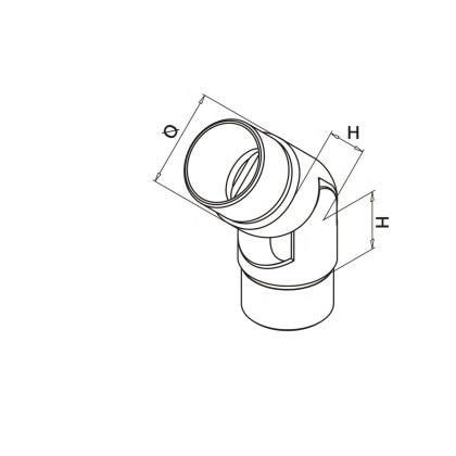 Articulated Elbow 0-70 Degree