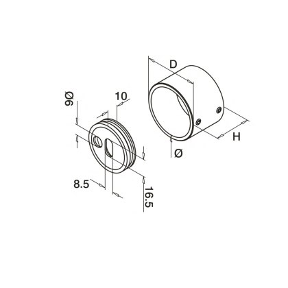 Eazypost Handrail Wall Connector