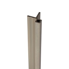 Ecoscape Forma - Silver Birch Composite Slatted Cladding Corner Trim