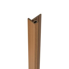 Ecoscape Forma - Spiced Oak Composite Slatted Cladding End Trim