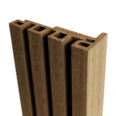 Ecoscape Forma - Spiced Oak Composite Slatted Cladding End Trim