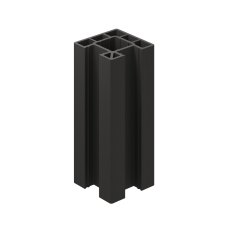 Ecoscape Clarity - 1.94m Charcoal Composite Corner Fence Post
