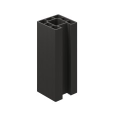 Ecoscape Clarity - 1.94m Charcoal Composite End Fence Post