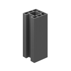Ecoscape Clarity - 3m Graphite Composite End Fence Post