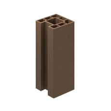 Ecoscape Clarity - 3m Walnut Composite End Fence Post