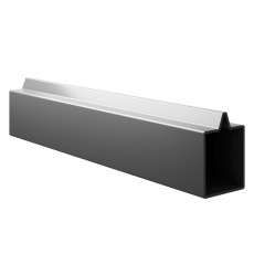 Ecoscape Clarity - Graphite Composite Fence Aluminium Bottom Rail
