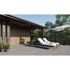 HomeDeck Graphite Embossed Flat Decking Trim