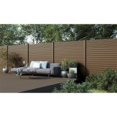 Ecoscape Legna - Flax Embossed Flat Decking Trim