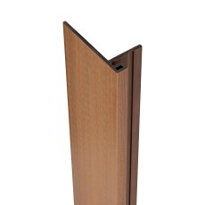 Ecoscape Forma - Spiced Oak Composite Slatted Cladding Reveal Trim