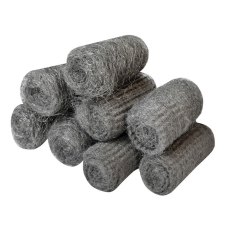 Faithfull - Steel Wool, Assorted Grades 20g Rolls (Pack 8) Faithfull - Steel Wool, Assorted Grades 20g Rolls (Pack 8)