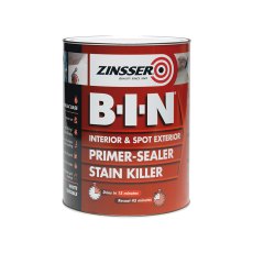 Zinsser - B.I.N Primer, Sealer & Stain Killer Paint White 1 litre