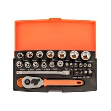 Bahco - SL25 1/4in Drive Socket Set, 25 Piece Bahco - SL25 1/4in Drive Socket Set, 25 Piece