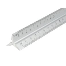 Faithfull - Aluminium Triangle Scale Rule 300mm Faithfull - Aluminium Triangle Scale Rule 300mm
