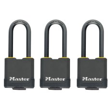 Master Lock - Excell Weather Tough 45mm Padlock 4-Pin- Keyed Alike x 3