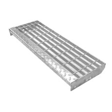 Galvanised Open Steel Tread 1000 x 283mm - 41/100 - 25 x 5mm Bar Galvanised Open Steel Tread 1000 x 283mm - 41/100 - 25 x 5mm Bar