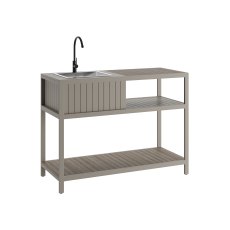 Ecoscape Outdoor Kitchen - Taupe Sink Unit Including Tap & Cover