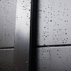 DuraPost Sleek&reg Aluminium Screen Panel (Pack of 5) 1.82m - Black
