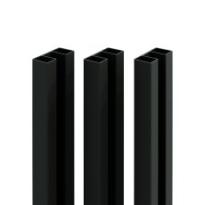 DuraPost Sleek® Aluminium Infill Profile (Pack of 3) 1.83m - Black