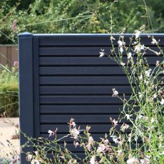 DuraPost Urban® 6ft Slatted Composite Boards (Pack of 2) - Charcoal