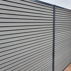 DuraPost Urban® 6ft Slatted Composite Boards (Pack of 2) - Light Grey