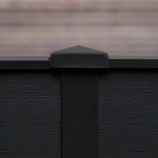 DuraPost® Post Cap With Bracket 75 x 75mm - Black