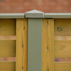 DuraPost® Post Cap With Bracket 75 x 75mm - Olive Grey