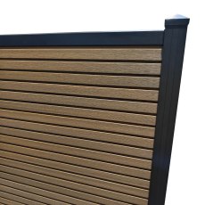 ScenicLiving Slatted Composite Fence Kit - Oak ScenicLiving Slatted Composite Fence Kit - Oak