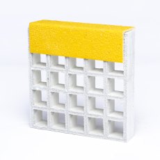 4m Equal Angle Gritted Tread GRP Nosing Yellow - 4mm x 55mm x 55mm