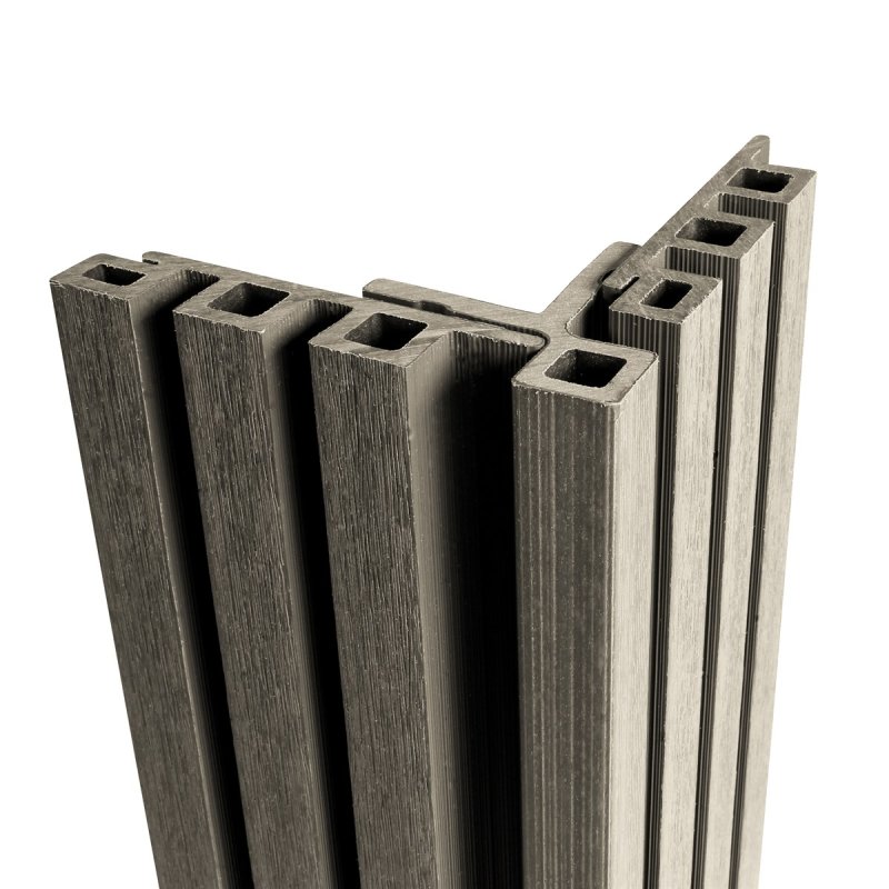 Ecoscape Ecoscape Forma - Silver Birch Composite Slatted Cladding Corner Trim