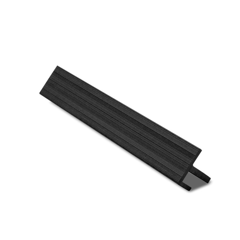 B+M Midnight F Shape Composite Cladding Trim