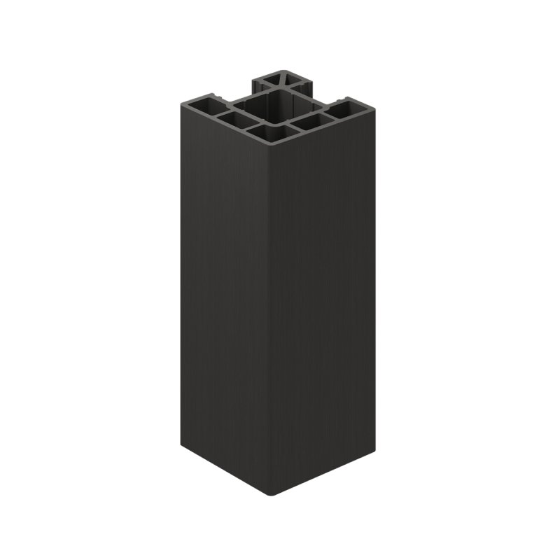 Ecoscape Ecoscape Clarity - 1.94m Charcoal Composite Corner Fence Post