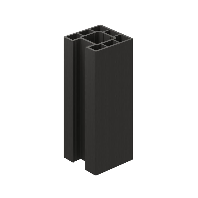 Ecoscape Ecoscape Clarity - 1.94m Charcoal Composite End Fence Post