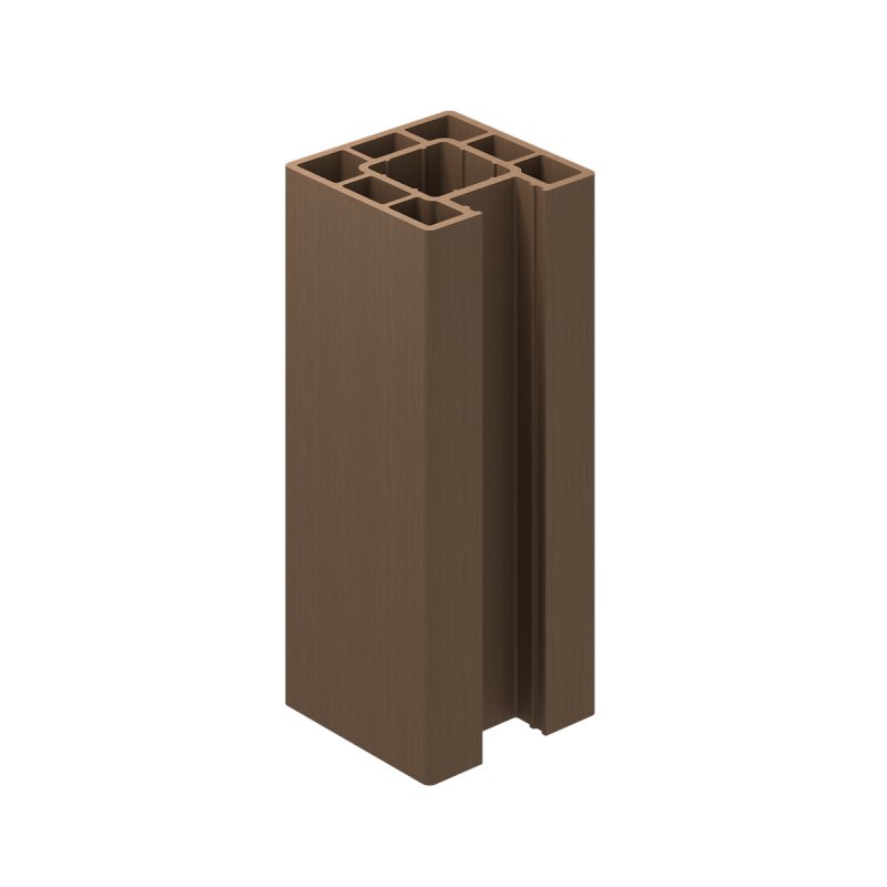 Ecoscape Ecoscape Clarity - 3m Walnut Composite End Fence Post