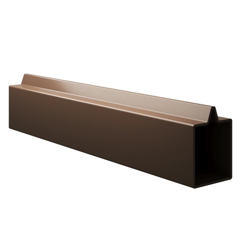 Ecoscape Ecoscape Clarity - Walnut Composite Fence Aluminium Bottom Rail